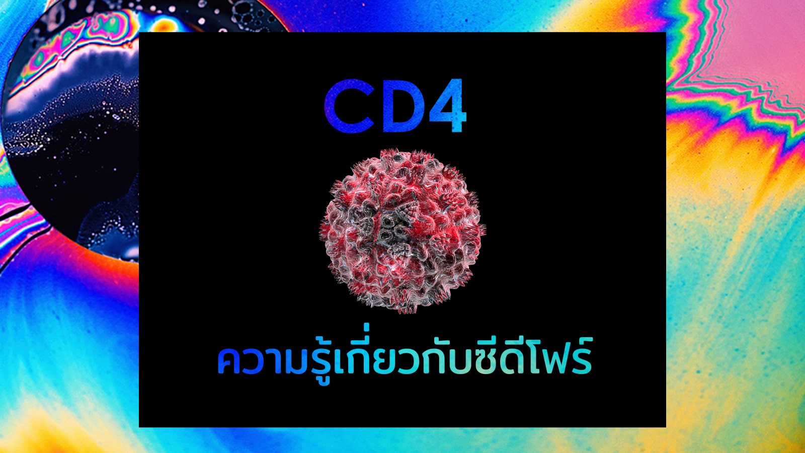 ความรู้เกี่ยวกับซีดีโฟร์ CD4 สำหรับการรักษาเอชไอวีและเอดส์