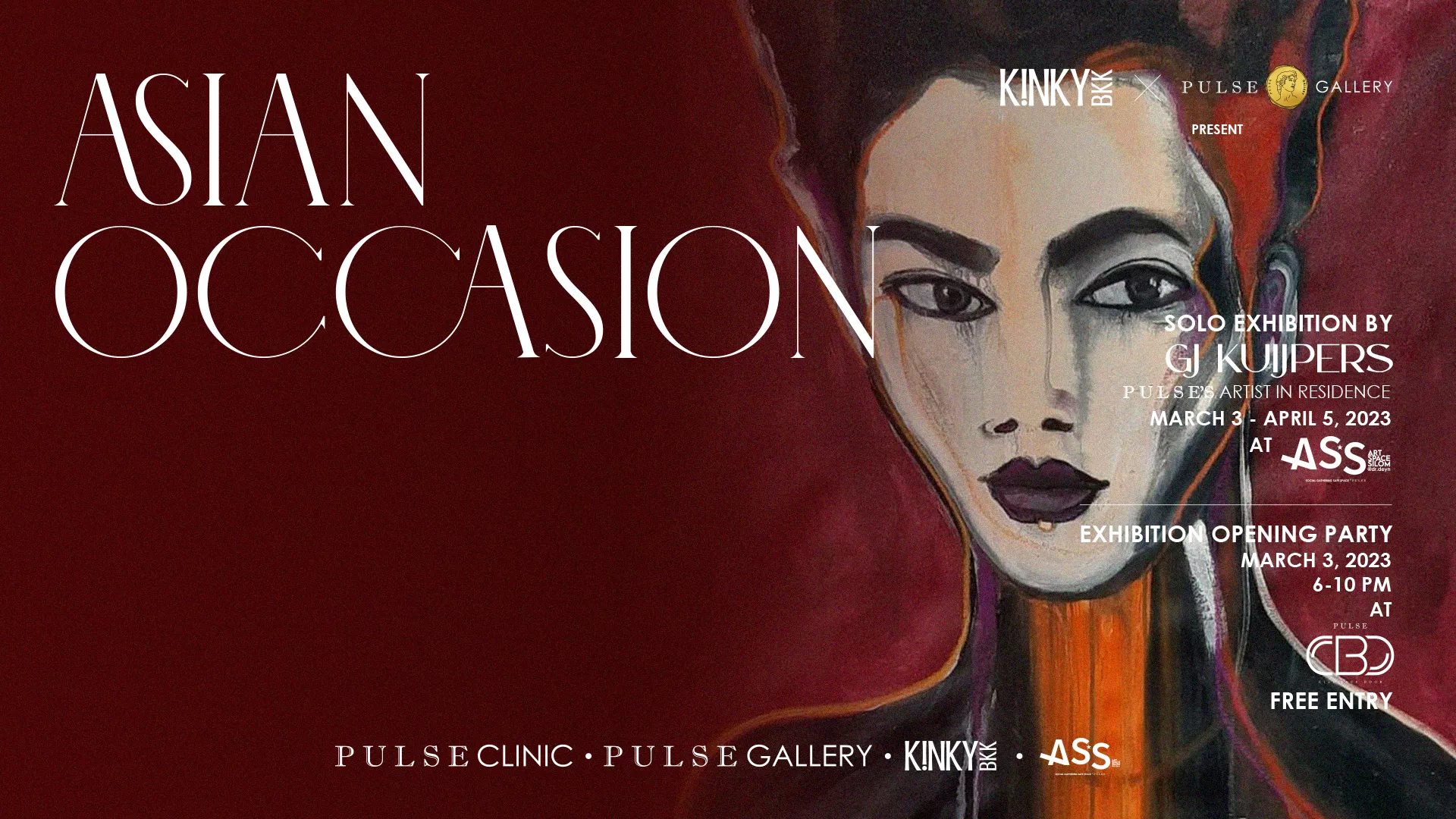 KinkyBKK presents "ASIAN OCCASION" GJK Solo Exhibition | PULSExhibiton by PULSE Clinic & PULSE Gallery